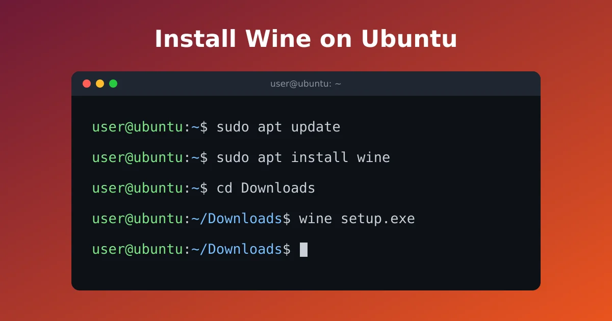Install Wine on Ubuntu
